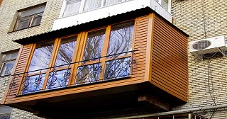 Внешняя отделка балкона Ялта цена от 1051 руб. м/2.